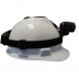EEX-1000 EagleEye™-1 365nm Ultraviolet Blacklight LED Headlamp on a white hardhat